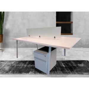 Pata rectangular y pedestal